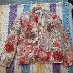 Alfred Dunner Petite, Flora Print, Size 14p